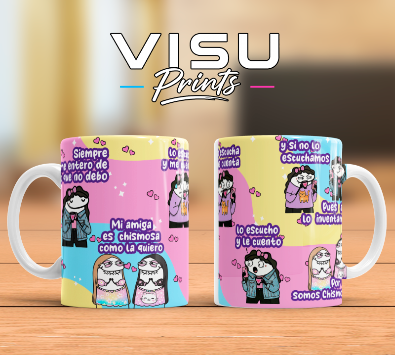 Taza “Amiga Chismosa” 💖☕
