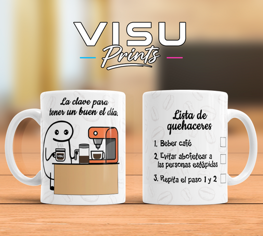 Taza “Lista de Quehaceres” ☕😂